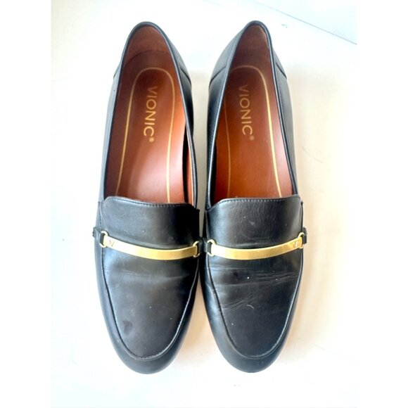 Vionic Evie Women's Orthotic Support Black Leather Loafer 8.5 - Picture 7 of 10